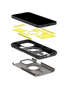 Spigen Tough Armor MagSafe, gunmetal - iPhone 15 Pro