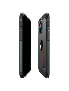 Spigen Tough Armor MagSafe case with stand for iPhone 15 Pro - green