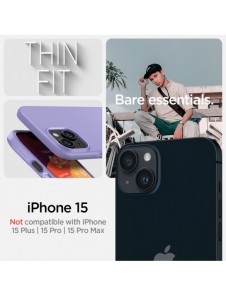 Spigen Thin Fit, iris purple - iPhone 15
