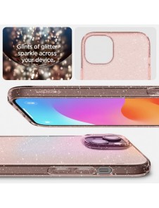 Spigen Liquid Crystal Glitter case for iPhone 15 - pink