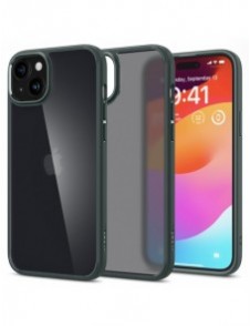 Spigen Ultra Hybrid case for iPhone 15 - dark green