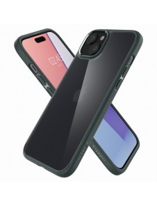 Spigen Ultra Hybrid case for iPhone 15 - dark green