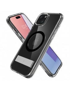 Spigen Ultra Hybrid S MagSafe case with stand for iPhone 15 - black