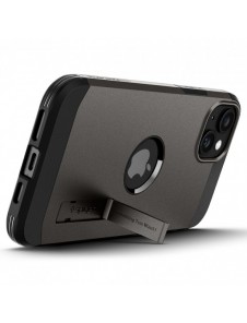 Spigen Tough Armor MagSafe case with stand for iPhone 15 - brown