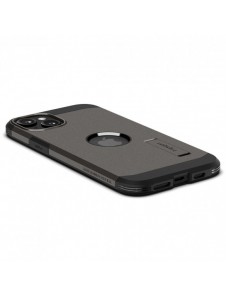Spigen Tough Armor MagSafe case with stand for iPhone 15 - brown