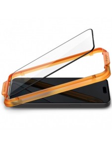 TEMPERED GLASS Spigen ALM GLASS FC 2-PACK IPHONE 15 PRO MAX BLACK