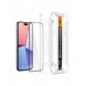 TEMPERED GLASS Spigen GLAS.TR "EZ FIT" FC IPHONE 15 PRO MAX BLACK