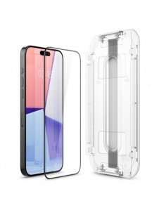 TEMPERED GLASS Spigen GLAS.TR "EZ FIT" FC IPHONE 15 PRO MAX BLACK