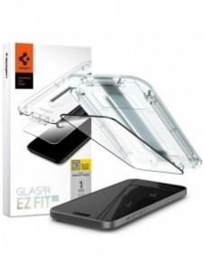 TEMPERED GLASS Spigen GLAS.TR "EZ FIT" FC IPHONE 15 PLUS BLACK
