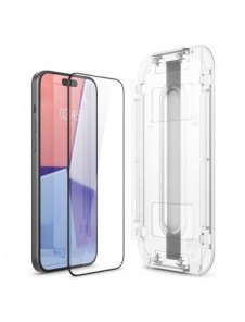 TEMPERED GLASS Spigen GLAS.TR "EZ FIT" FC IPHONE 15 PLUS BLACK