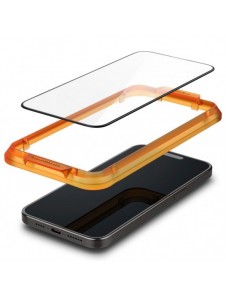 TEMPERED Spigen ALM GLASS FC 2-PACK IPHONE 15 PRO BLACK
