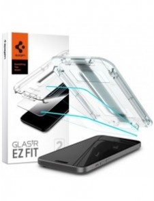 TEMPERED GLASS Spigen GLAS.TR "EZ FIT" 2-PACK IPHONE 15 CLEAR