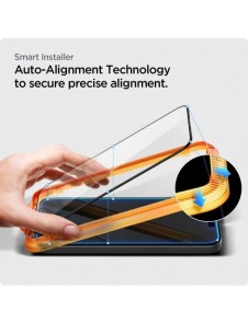 TEMPERED Spigen ALM GLASS FC 2-PACK IPHONE 15 BLACK