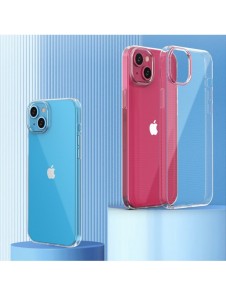 iPhone 15 Plus case from the Ultra Clear series in transparent color