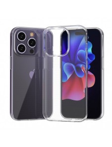 iPhone 15 Pro case from the Ultra Clear series in transparent color