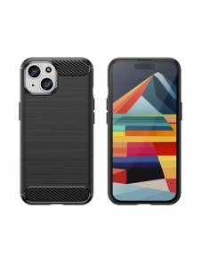 Flexible carbon pattern case for iPhone 15 Carbon Case - blue