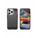 Carbon pattern flexible case for iPhone 15 Pro Carbon Case - black