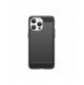 Flexible carbon pattern case for iPhone 15 Pro Max Carbon Case - black