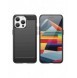 Flexible carbon pattern case for iPhone 15 Pro Max Carbon Case - black