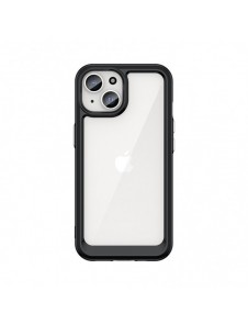 iPhone 15 Outer Space Reinforced Case with Flexible Frame - Black