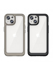 iPhone 15 Outer Space Reinforced Case with Flexible Frame - Black