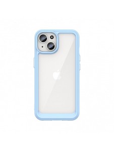 iPhone 15 Outer Space reinforced case with flexible frame - blue