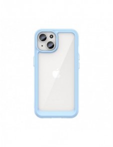 iPhone 15 Outer Space reinforced case with flexible frame - blue