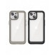 iPhone 15 Outer Space reinforced case with a flexible frame - red