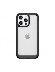 iPhone 15 Pro Max Outer Space Reinforced Case with Flexible Frame - Black