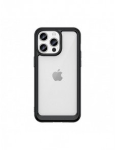 iPhone 15 Pro Max Outer Space Reinforced Case with Flexible Frame - Black