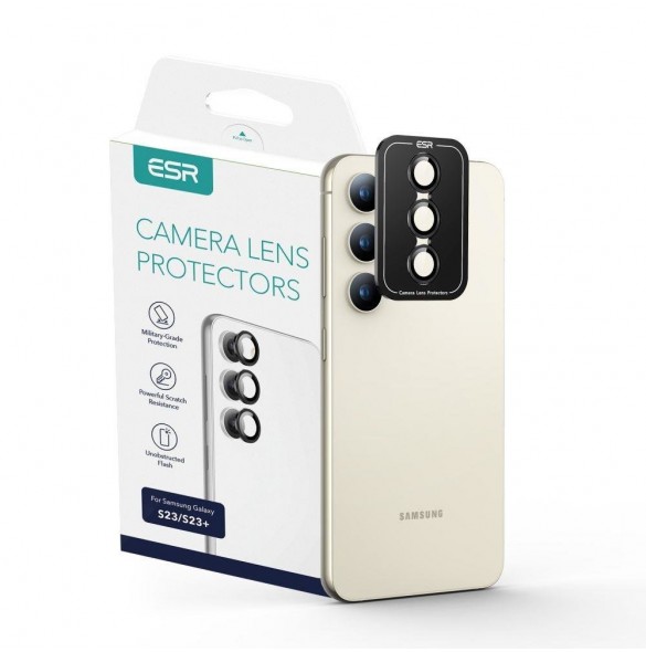 CAMERA COVER ESR CAMERA PROTECTOR GALAXY S23 / S23+ PLUS SVART