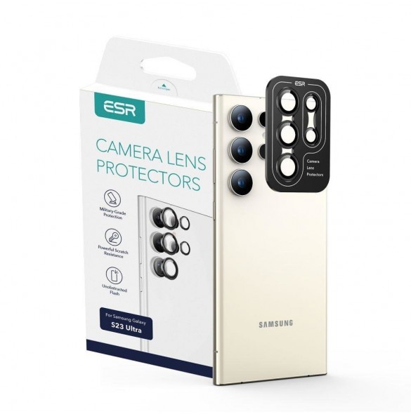 CAMERA COVER ESR CAMERA PROTECTOR GALAXY S23 ULTRA SVART