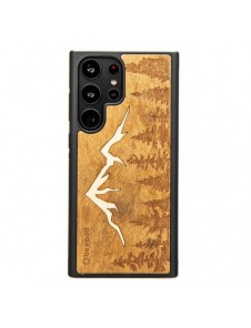 Träfodral till Samsung Galaxy S23 Ultra Bewood Mountains Imbuia