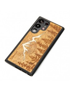 Träfodral till Samsung Galaxy S23 Ultra Bewood Mountains Imbuia