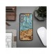 Trä och hartsfodral till Samsung Galaxy S23 Plus Bewood Unique Uranus - blått och vitt