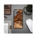 Trä och hartsfodral till Samsung Galaxy S23 Plus Bewood Unique Orange - orange och svart