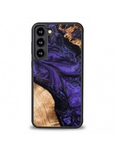 Trä- och hartsfodral till Samsung Galaxy S23 Plus Bewood Unique Violet - Lila och Svart