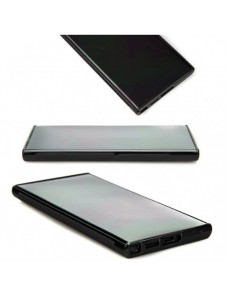 Trä och hartsfodral till Samsung Galaxy S23 Ultra Bewood Unique Neptune - marinblått och svart