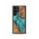 Trä- och hartsfodral till Samsung Galaxy S23 Ultra Bewood Unique Turquoise - Turkossvart