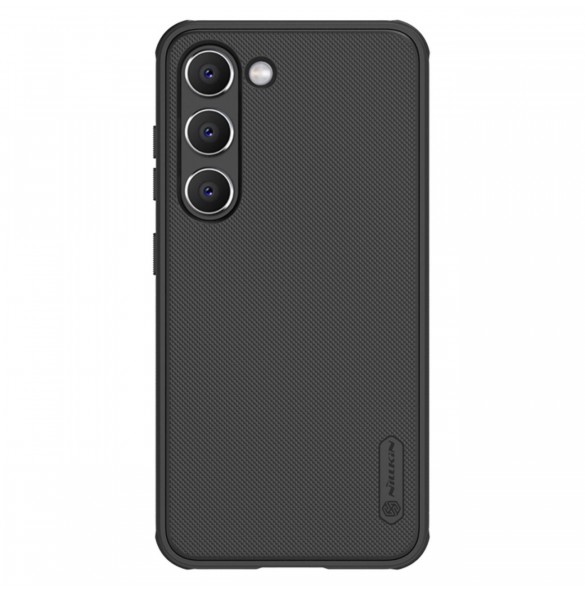 Nillkin Super Frosted Shield Pro fodral till Samsung Galaxy S23+ pansarfodral + telefonställ svart