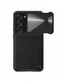 Nillkin CamShield Läder S-fodral till Samsung Galaxy S23+ skal med kamerafodral svart