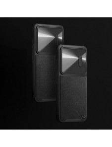 Nillkin CamShield Läder S-fodral till Samsung Galaxy S23+ skal med kamerafodral svart
