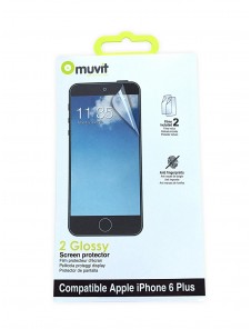 Muvit MUSCP0644 Transparent iPhone 6 Plus, iPhone 6S Plus 2pc