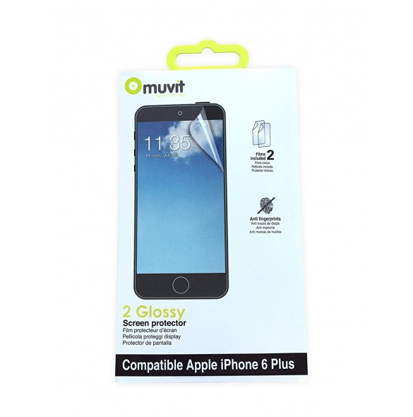 Muvit MUSCP0644 Transparent iPhone 6 Plus, iPhone 6S Plus 2pc