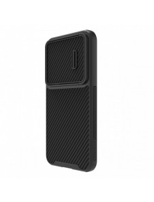 Nillkin Synthetic Fiber S Fodral för Samsung Galaxy S23+ skal kamerafodral svart