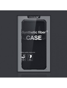 Nillkin Synthetic Fiber S Fodral för Samsung Galaxy S23+ skal kamerafodral svart
