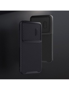 Nillkin Synthetic Fiber S Fodral för Samsung Galaxy S23+ skal kamerafodral svart