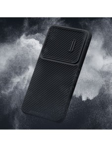 Nillkin Synthetic Fiber S Fodral för Samsung Galaxy S23+ skal kamerafodral svart
