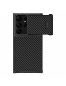 Nillkin Synthetic Fiber S Fodral till Samsung Galaxy S23 Ultra skal kamerafodral svart