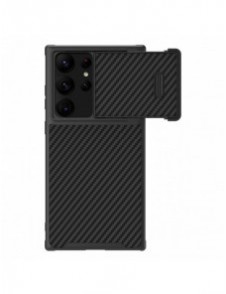 Nillkin Synthetic Fiber S Fodral till Samsung Galaxy S23 Ultra skal kamerafodral svart